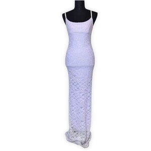 Rampage‎ Vintage Y2K Floral Lace Mermaid Gown Dress Size 9